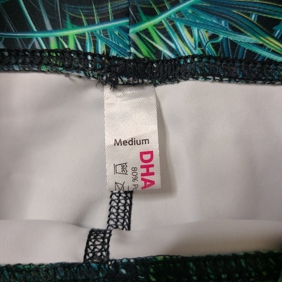 Dharma Bums Medium Palm Leaf Print Full Length Leggings - Picture 3 of 5